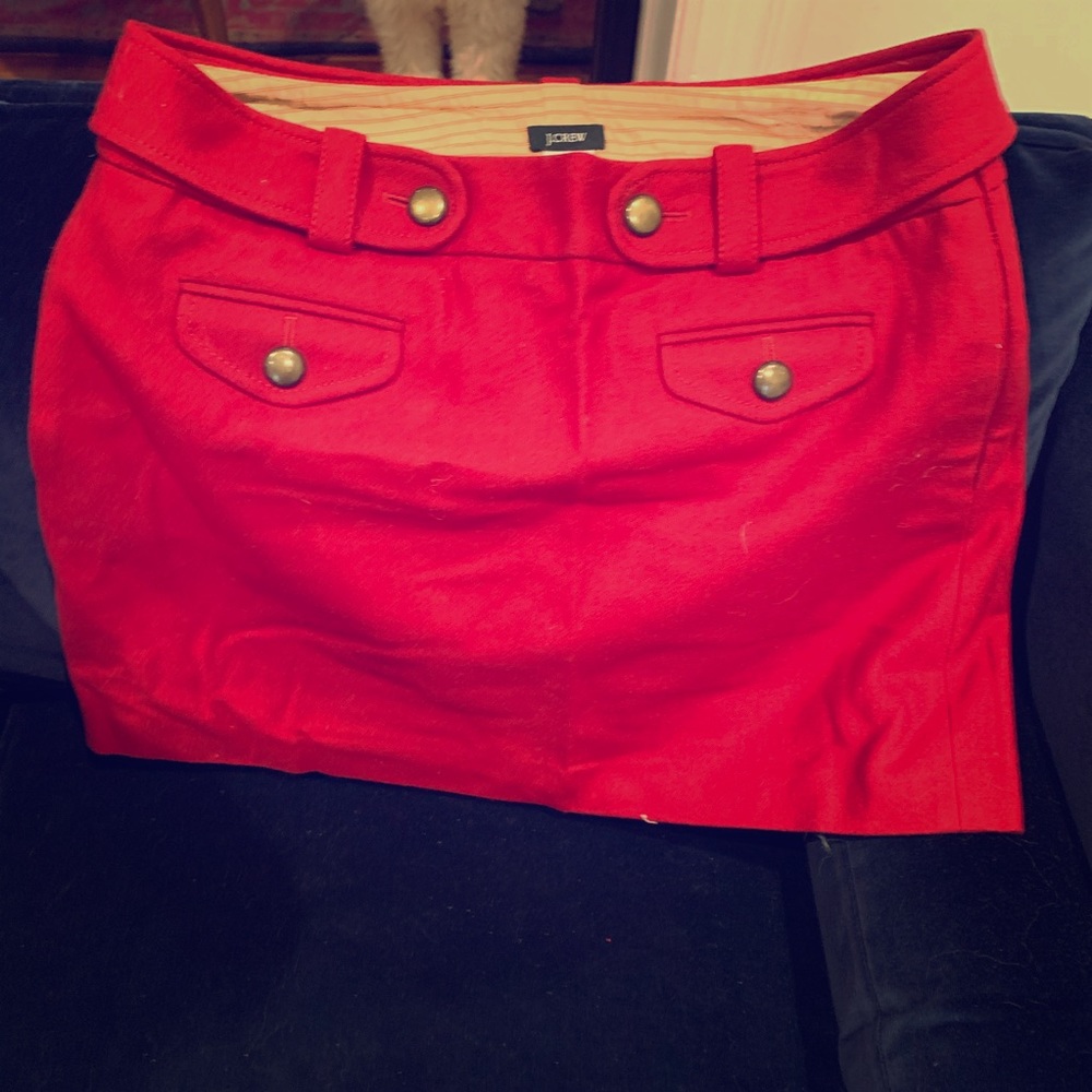 J. Crew Red Skirt 12
